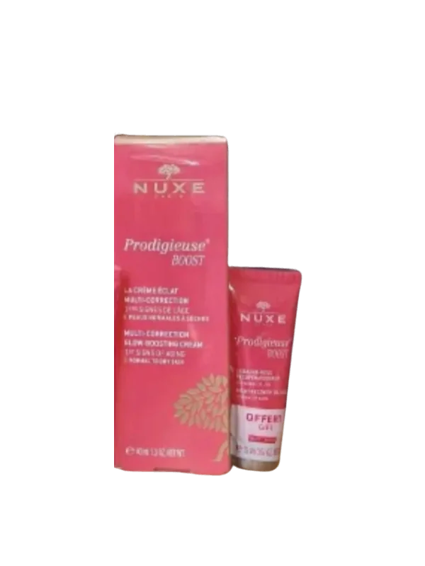 nuxe prodigieuse boost creme eclat multi-protection 40ml + le baume huile recupérateur nuit 15ml