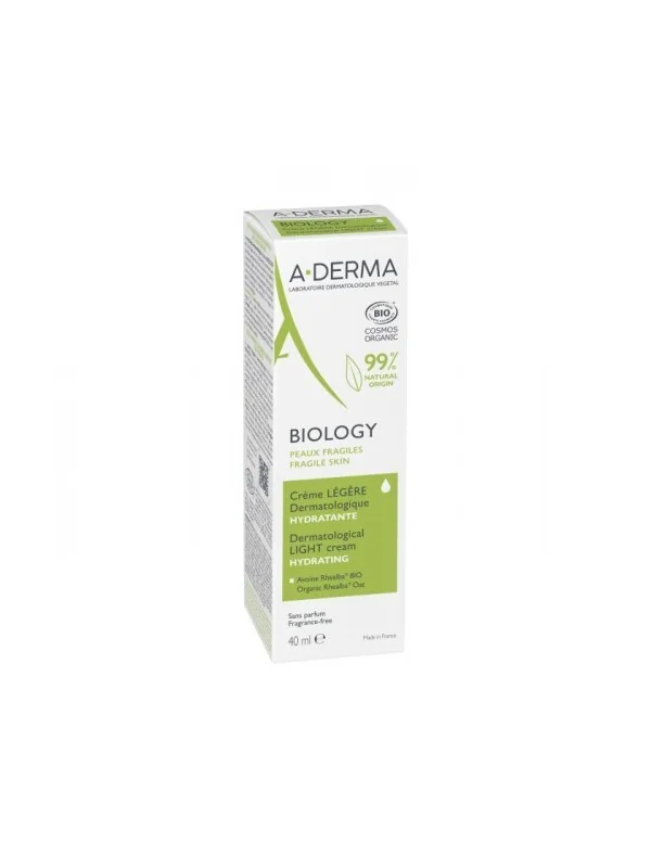 A-DERMA BIOLOGY - CREME LEGERE HYDRATANTE PEAUX FRAGILE 40ML