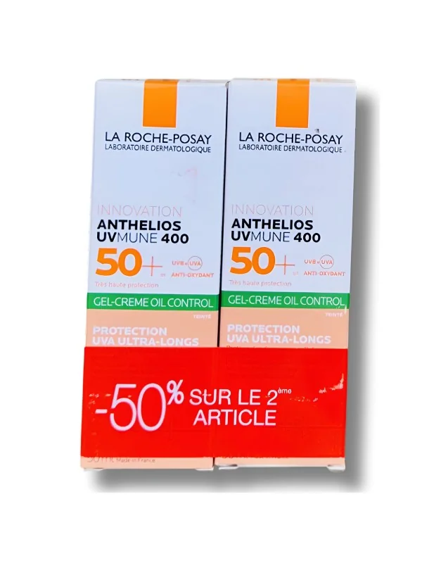 LA ROCHE POSAY ANTHELIOS UVMUNE 400 OIL CONTROL GEL CREME TEINTE SPF50+ 50ML