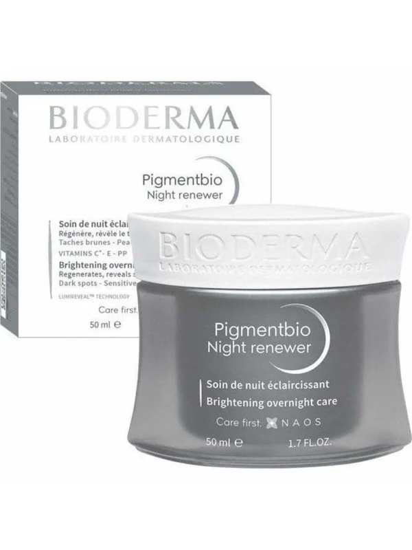 Bioderma soin de nuit éclaircissant pigmentbio night renewer 50ml