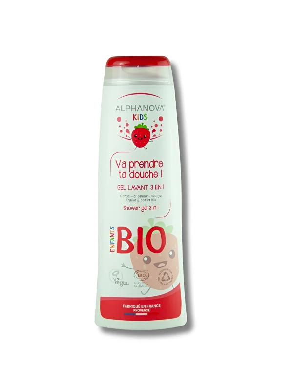 ALPHANOVA BEBE - GEL LAVANT BIO 3EN1 FRAISE 250ML