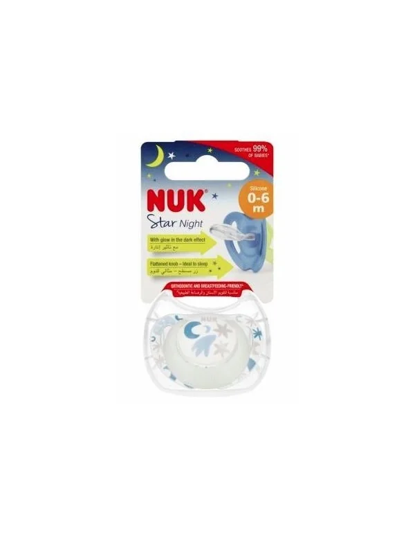 Nuk Sucette Star Night 0-6m