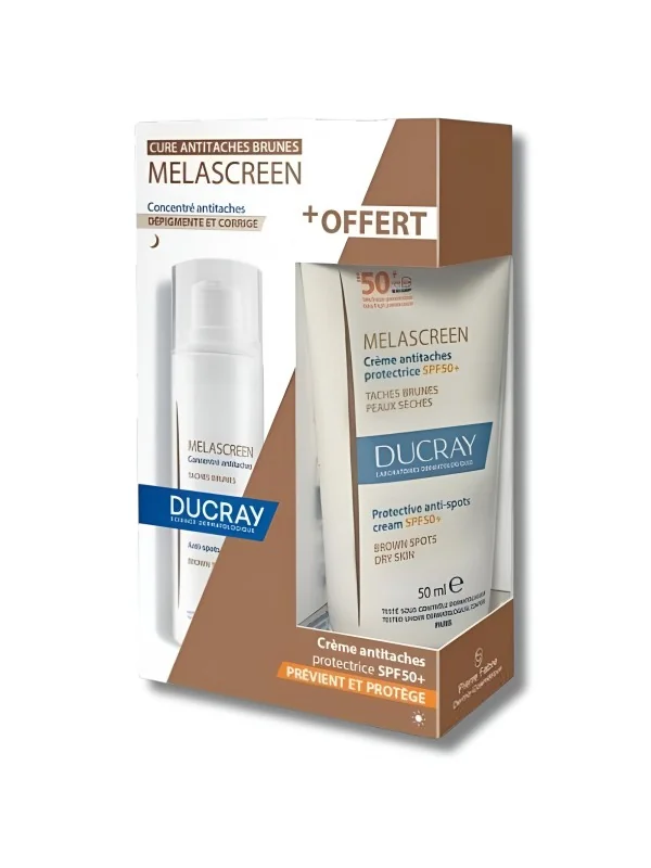 DUCRAY - PACK MELASCREEN CONCENTRÉ ANTI-TÂCHES + CRÈME SPF50+ OFFERTE
