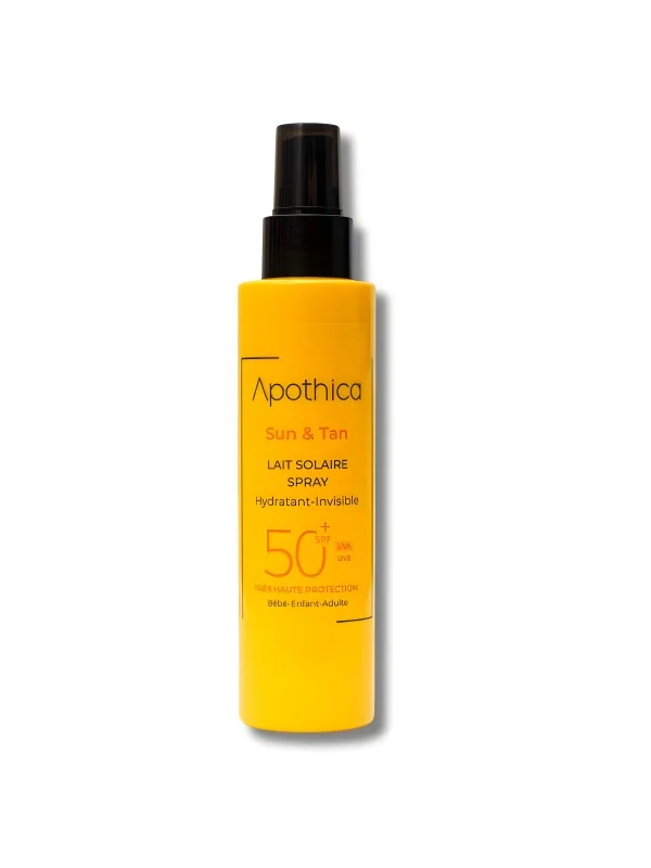 APOTHICA - LAIT SOLAIRE SPRAY "SUN & TAN" SPF50+ 150ML