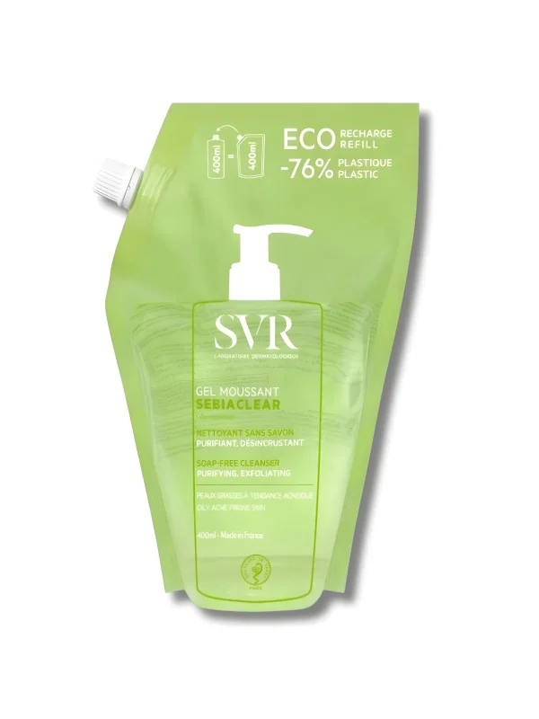 SVR SEBIACLEAR - GEL MOUSSANT RECHARGE 400ML