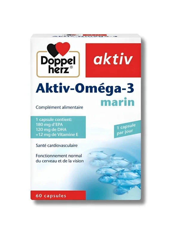 Doppel herz Aktiv OMÉGA-3 60 Capsules