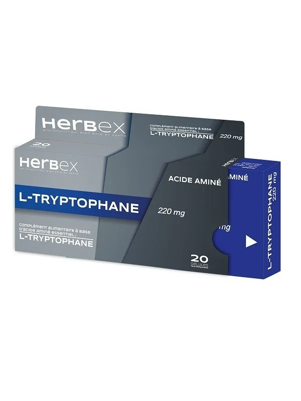 HERBEX L-TRYPTOPHANE 220 MG 20 GELULES