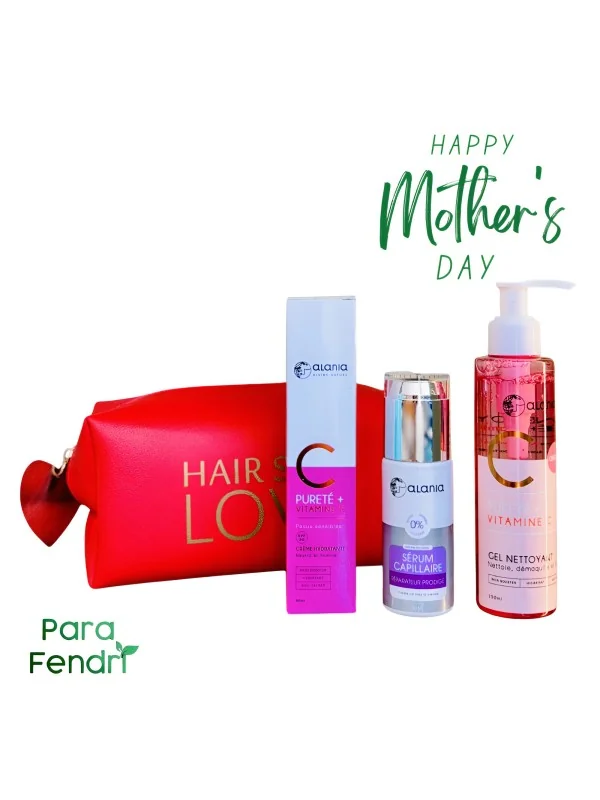 ALANIA - CREME HYDRATANTE VITAMINE C SPF 30 50ML + SERUM CAPILLAIRE REPARATEUR 50ML + GEL NETTOYANT OFFERT