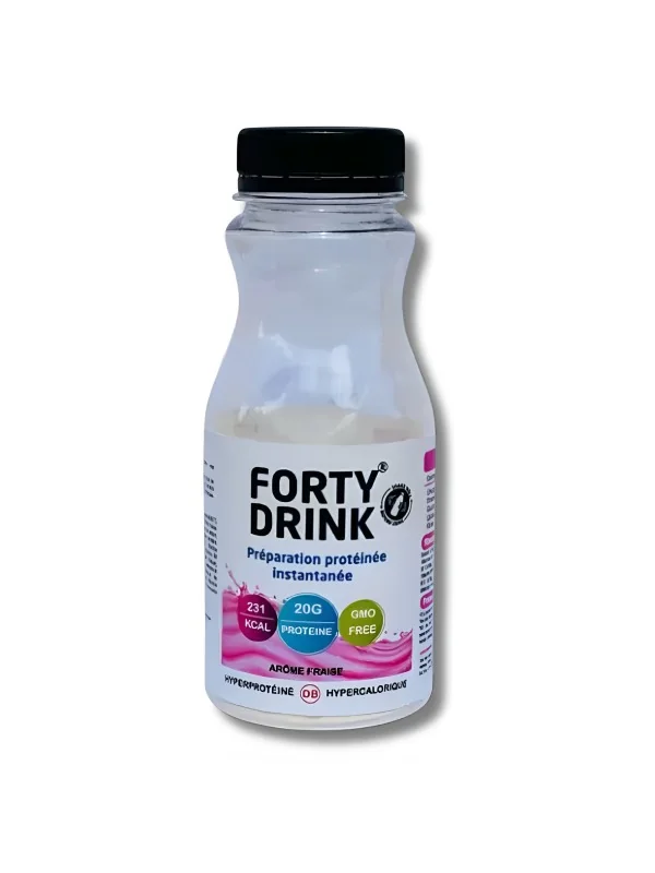 YOUNG HEALTH - FORTY DRINK PREPARATION PROTEINEE INSTANTANEE AROME FRAISE 49.3 GR