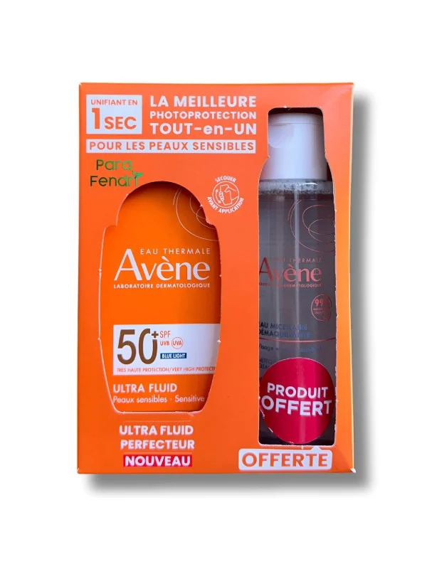 AVENE - ULTRA FLUID PROTECTEUR SPF50+ + EAU MICELLAIRE 100ML OFFERTE