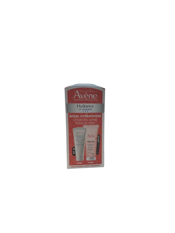 AVENE COFFRET HYDRANCE UV RICHE + GEL NETTOYANT OFFERTE 100 ML