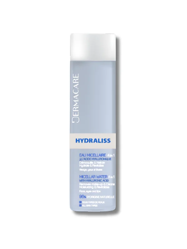 DERMACARE HYDRALISS - EAU MICELLAIRE 4EN1 A L'ACIDE HYALURONIQUE 200ML