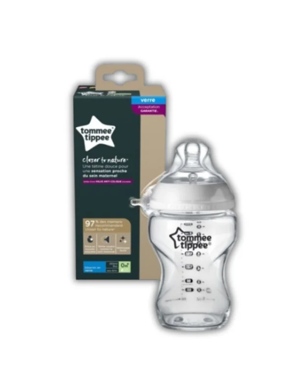 TOMMEE TIPPEE - BIBERON 250ML EN VERRE