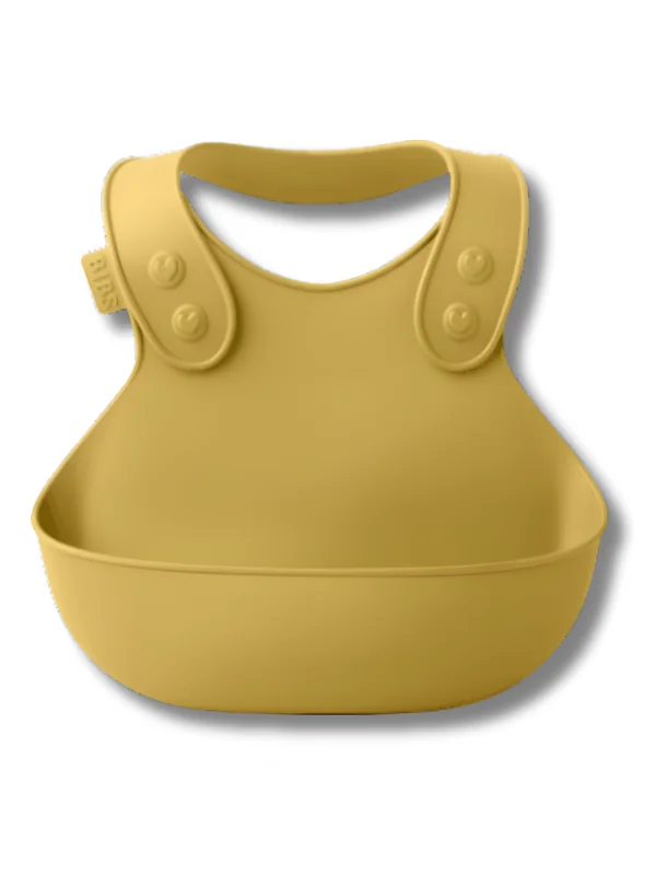 BIBS - BAVOIR DE TABLE MOUTARDE +6MOIS