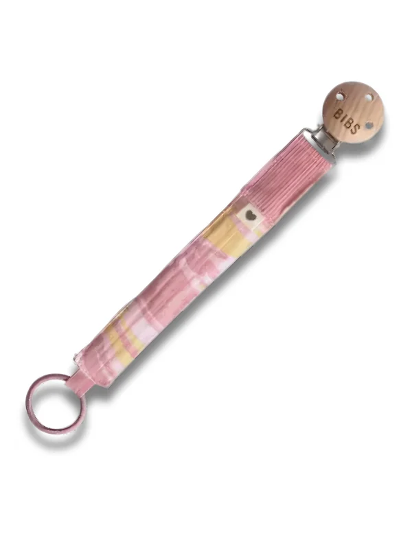 BIBS - PACIFIER CLIP SUCETTE ATTACHE TETINE ROSE