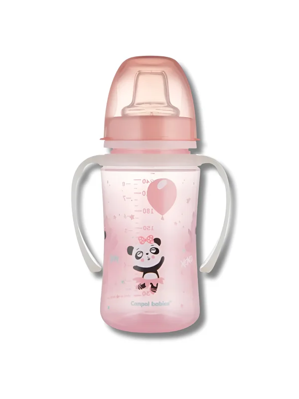 CANPOL BABIES - TASSE ROSE +6MOIS 240ML 35/208