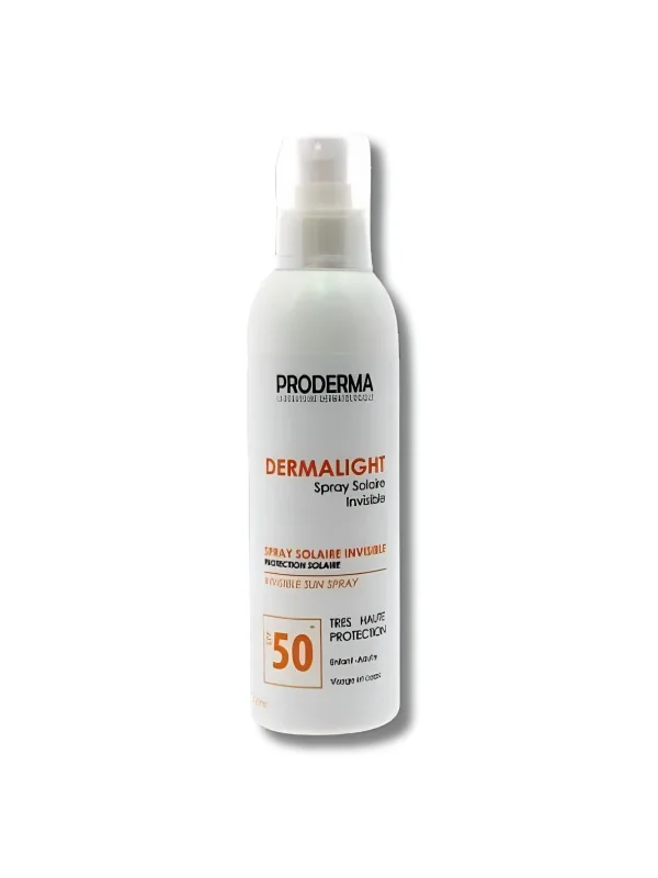 PRODERMA DERMALIGHT - SPRAY SOLAIRE INVISIBLE SPF50+