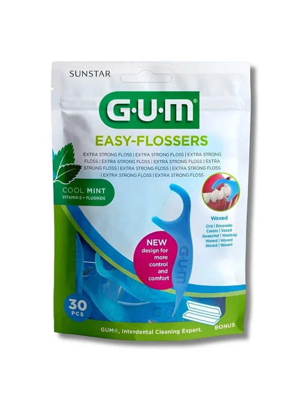 GUM - EASY FLOSSERS PORTE FIL DENTAIRE 30 PIECES 890