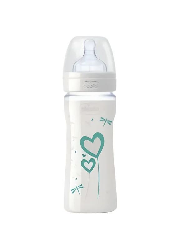 CHICCO WELL-BEING - BIBERON EN VERRE +0MOIS 240ML