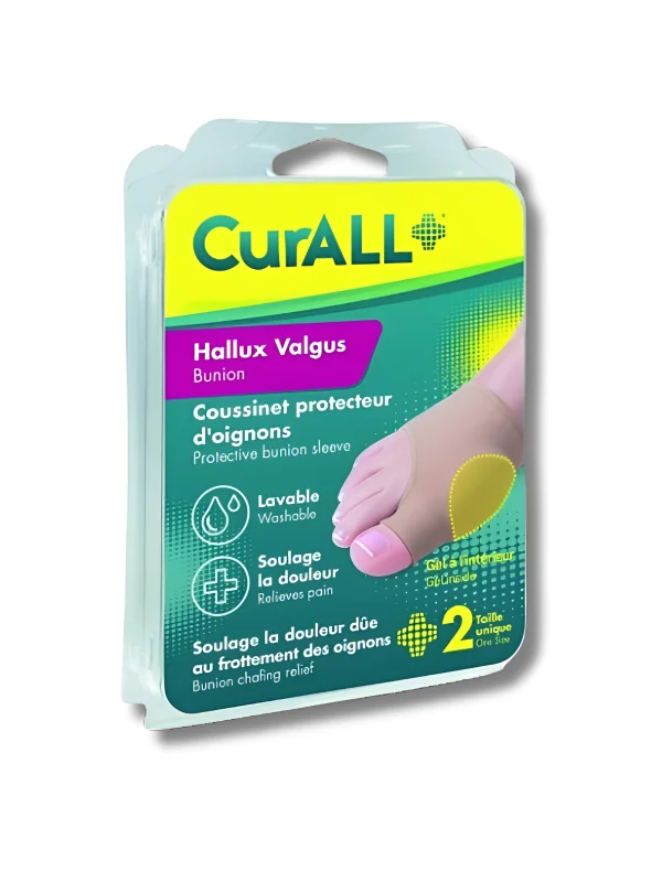 CURALL - COUSSINET PROTECTEUR OIGNONS HALLUX VALGUS