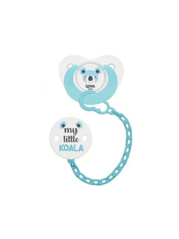 Agrandir WEE BABY SUCETTE AVEC CHAINE GARÇON 6-18M